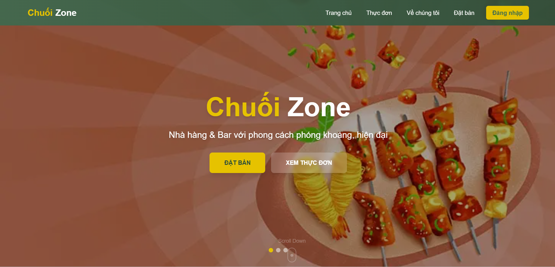 Website quản lý nhà hàng
